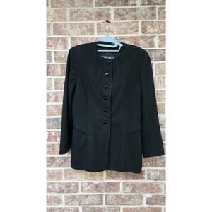 Escada Margaretha Ley pure Wool Black Blazer Size 36